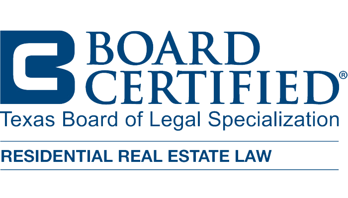 Texas Board of Legal Specialization Residential Real Estate